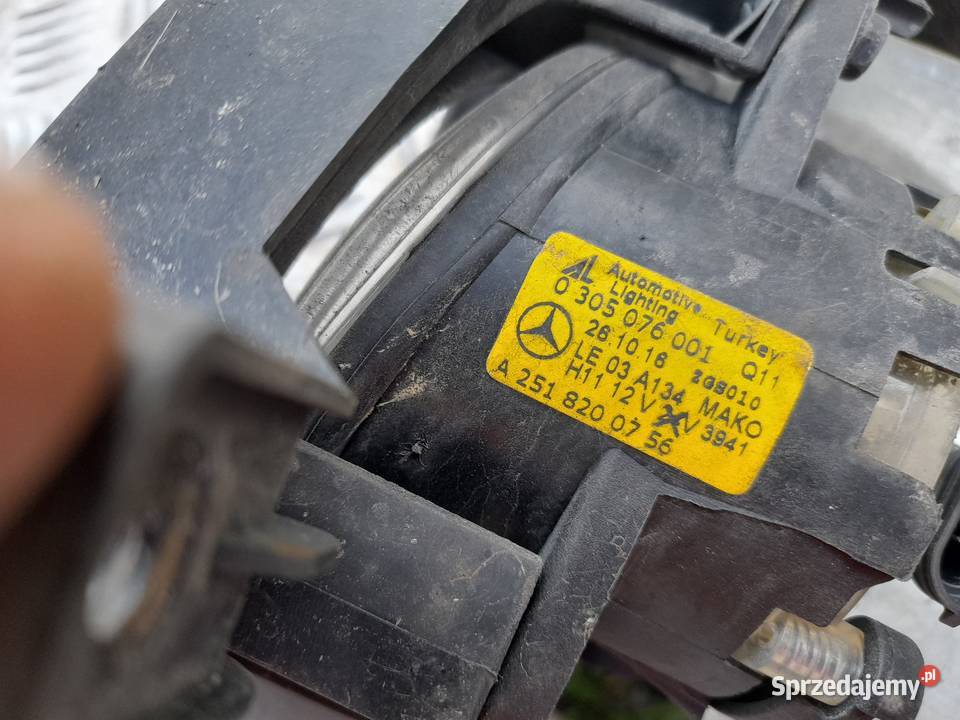 zaślepkahalogen mercedes A W169 A2518200756 Lewe Wałbrzych