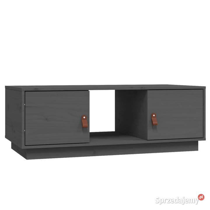 Stolik kawowy szary 100x50x35 lite drewno Warszawa
