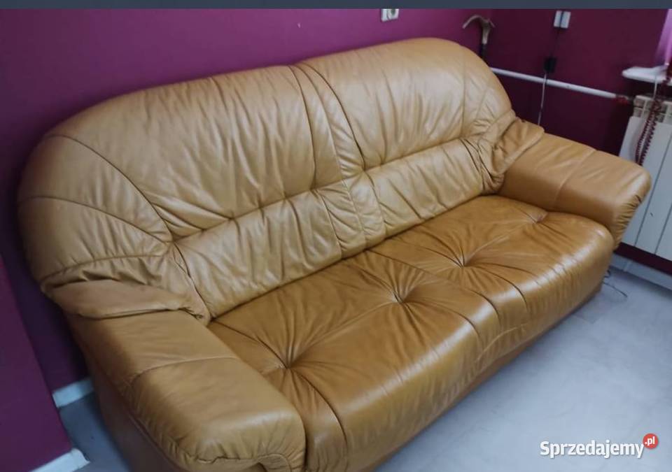 kanapa lata 90te skóra Będzin