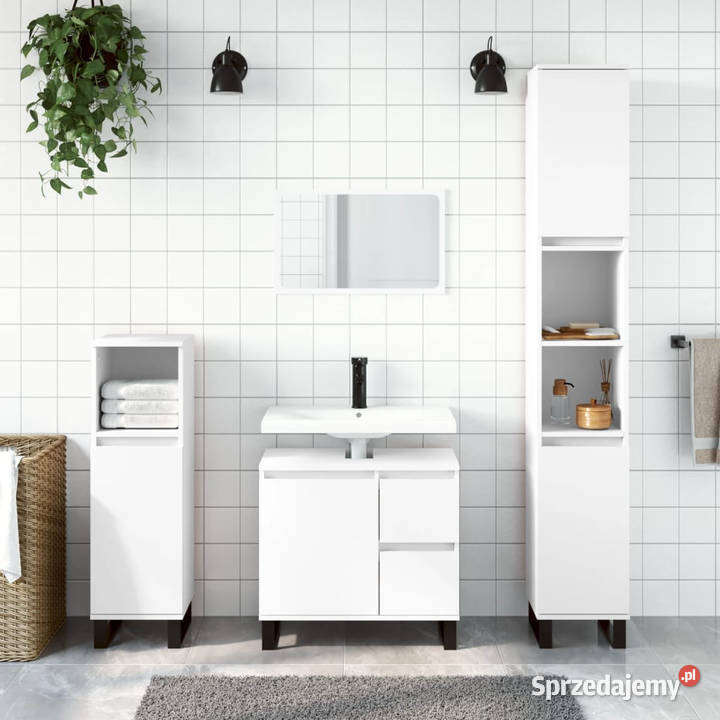 Szafka łazienkowa biała 65x33x60 materiał Warszawa