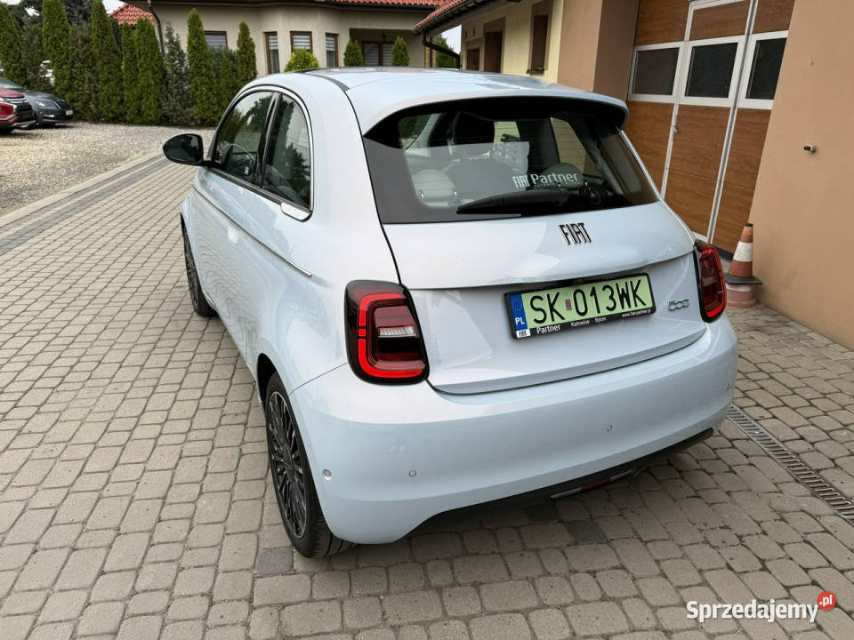 Fiat 500e La Prima Krajowy 1Właściciel Vat23 śląskie Orzech