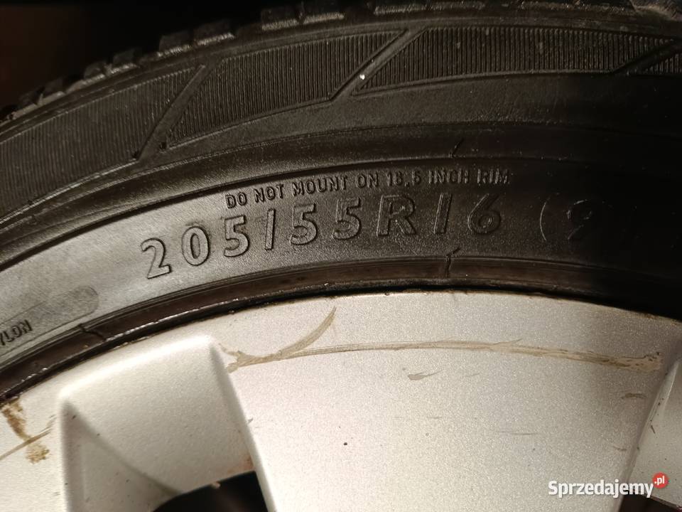 Alufelgi z oponami 20455R16 Średnica 16"
