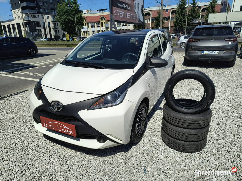 Toyota Aygo 1 włascicielNISKI PRZEBIEGczujniki biały Bydgoszcz
