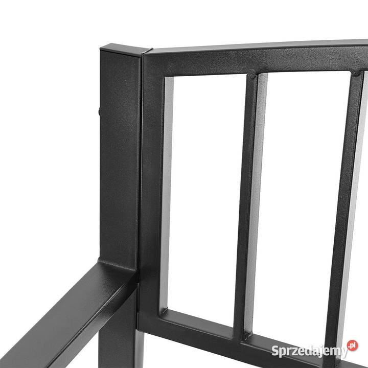 Metalowa ławka ogrodowa z oparciem parkowa taras wielkopolskie Poznań