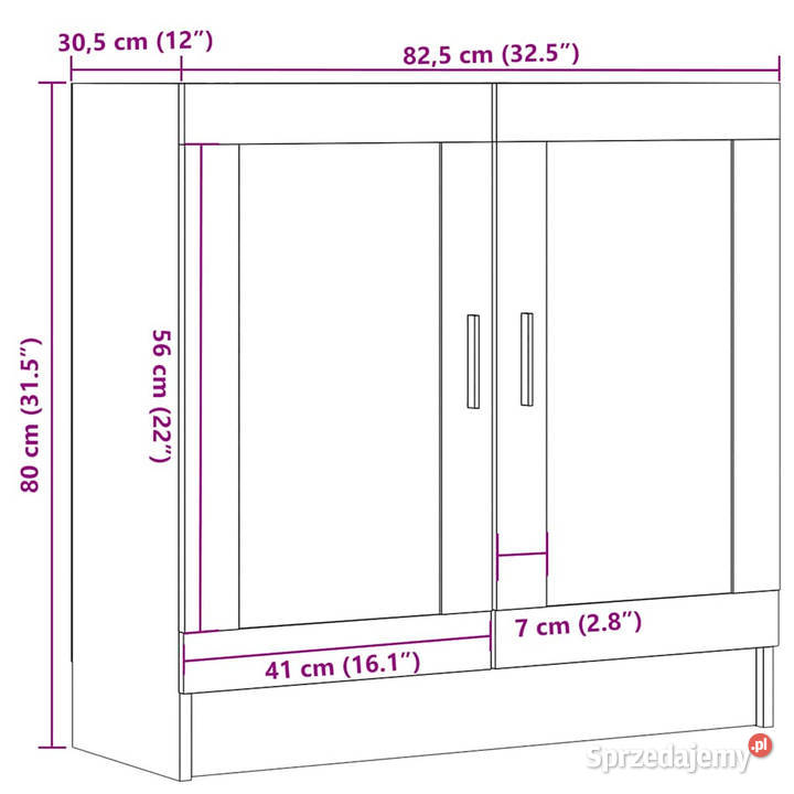 Szafka na książki dąb artisan 825x305x80 Warszawa