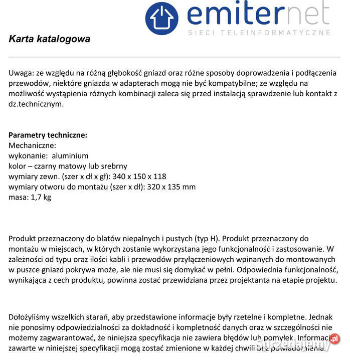 Emiter box blatowy 8M Puszka blatowa małopolskie Krzeszowice