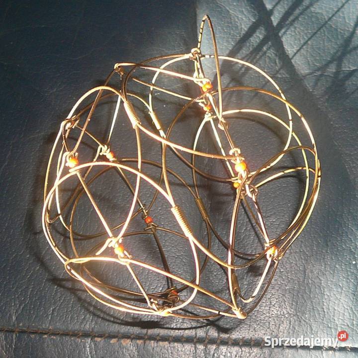 Stara układanka metal koraliki PRL Wrocław