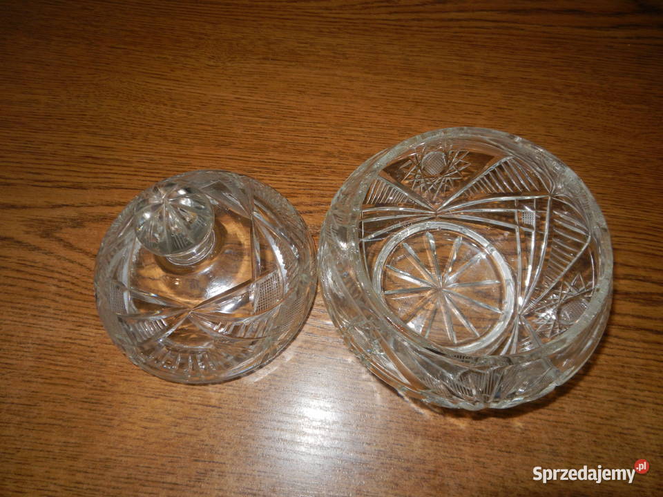 Cukiernica kryształowa zdobiona retro vintage podkarpackie sprzedam
