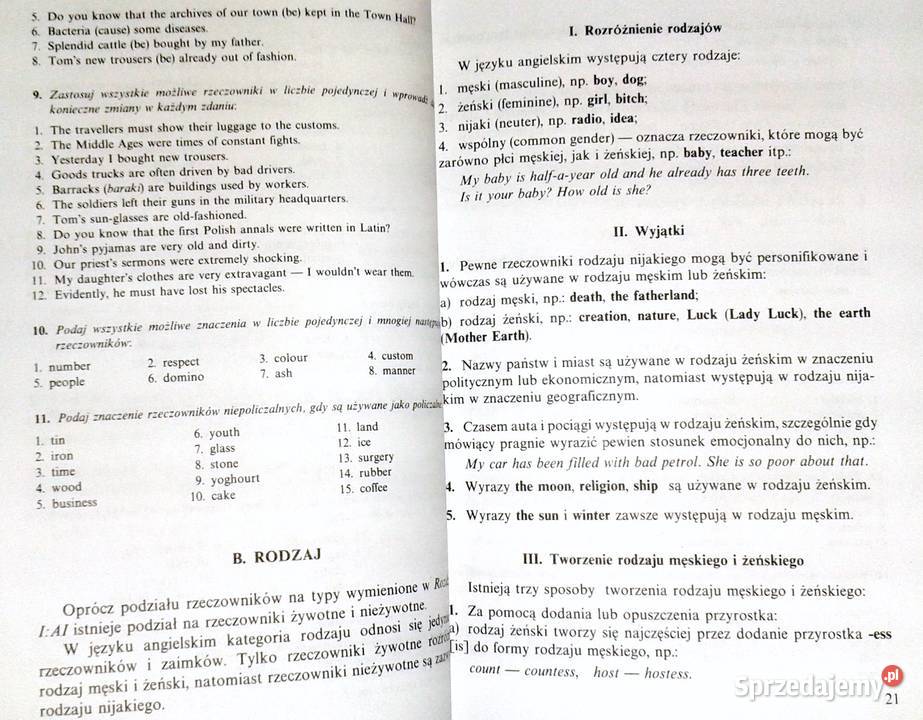 Mała gramatyka języka angielskiego z ćwiczeniami miękka Chełm sprzedam
