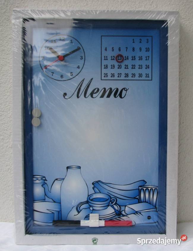 TABLICA MAGNETYCZNA NA NOTATKI ZEGAR WIECZNY Koszalin