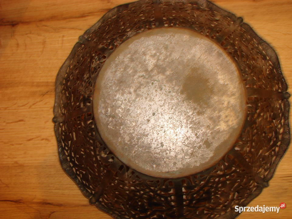 ażurowy mosiężny koszyk Pruszcz Gdański