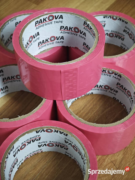 Zestaw 6 Taśma Pakowa Różowa PAKOVA 48mm 50y Biznes i Przemysł Słupsk