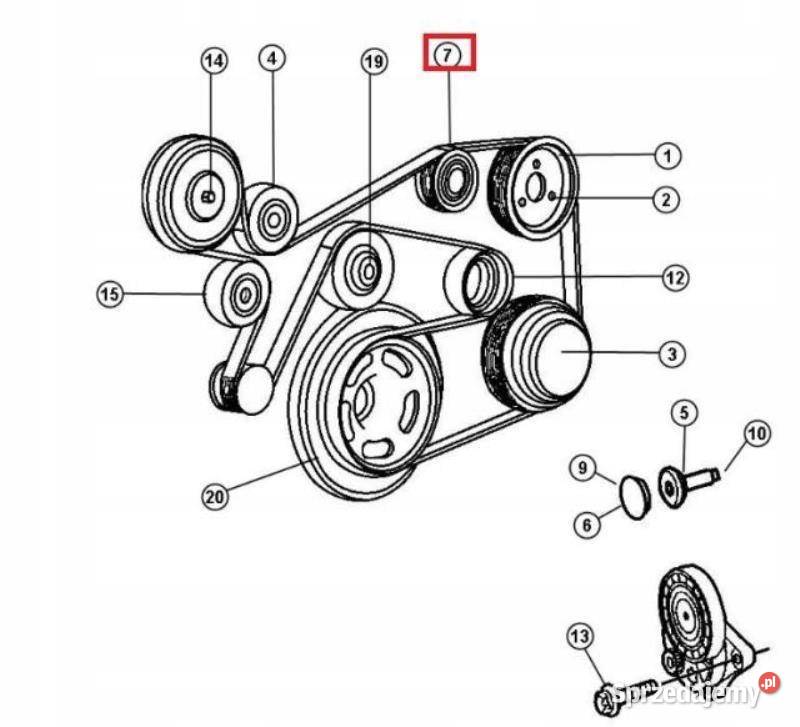 ROLKA PASKA KLINOWEGO DODGE RAM 09r SPRINTER