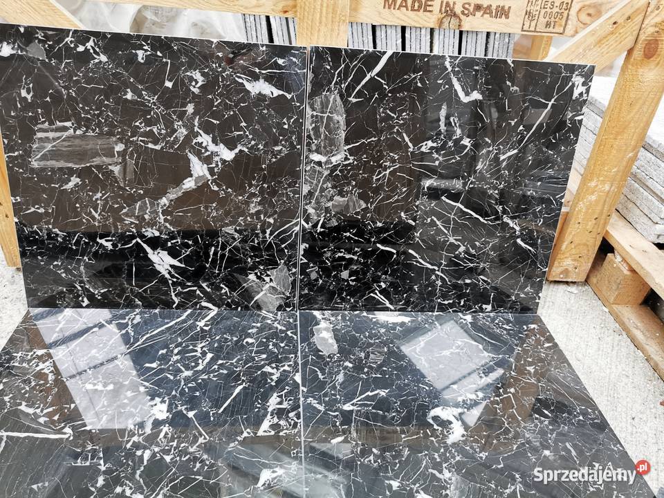 Płytki marmurowe NERO MARQUINA 61x61x12 sprzedam