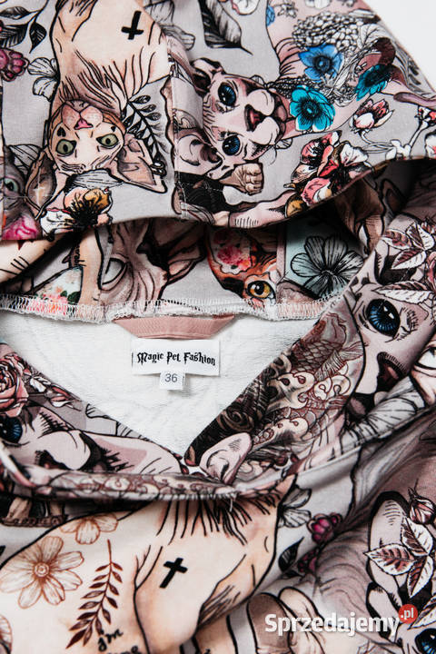 Magic Pet Fashion bluza damska sfinks koty kot S Bluzki i koszule