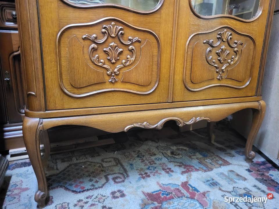 Biblioteka dębowa witryna z Niemiec SERWANTKA 112cm kujawsko-pomorskie Sypniewo