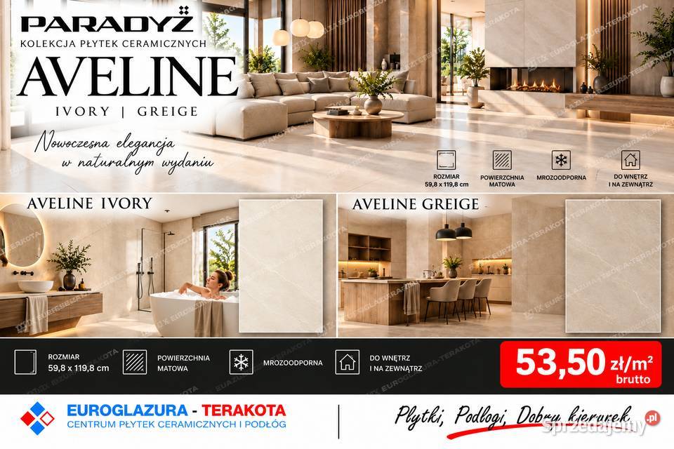 gres 598598 5981198 aveline szklsatmatowy Płytki uniwersalne sprzedam