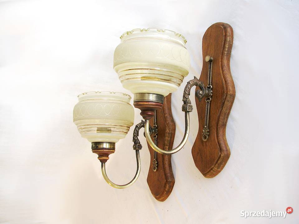 2 kinkiety mosiądz IV zachodniopomorskie Szczecinek