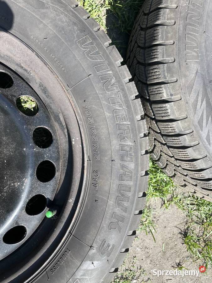 felgi stalowe opony koła zima vw golf 6 15 zima stalowe dolnośląskie Jelcz-Laskowice