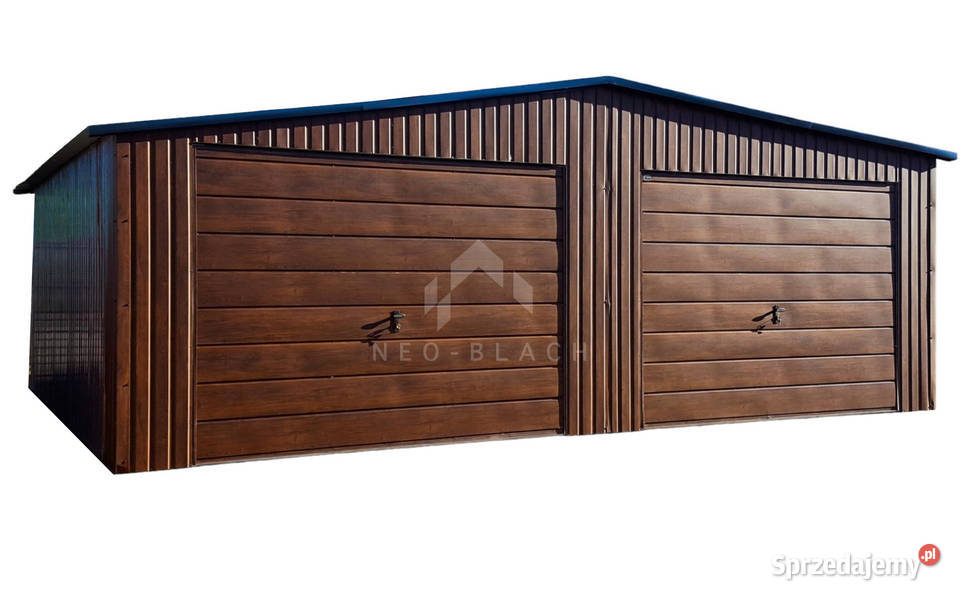 Garaż Blaszany 75x6m 2x Brama Uchylna Ciemny Cieszyn sprzedam