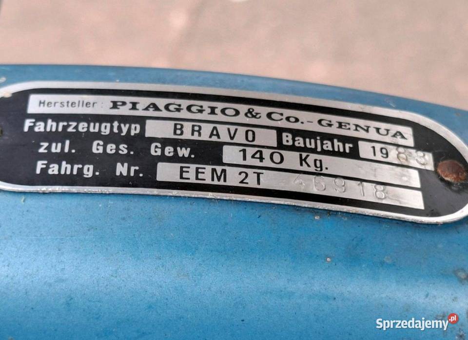 Piaggio Bravo Bartoszyce