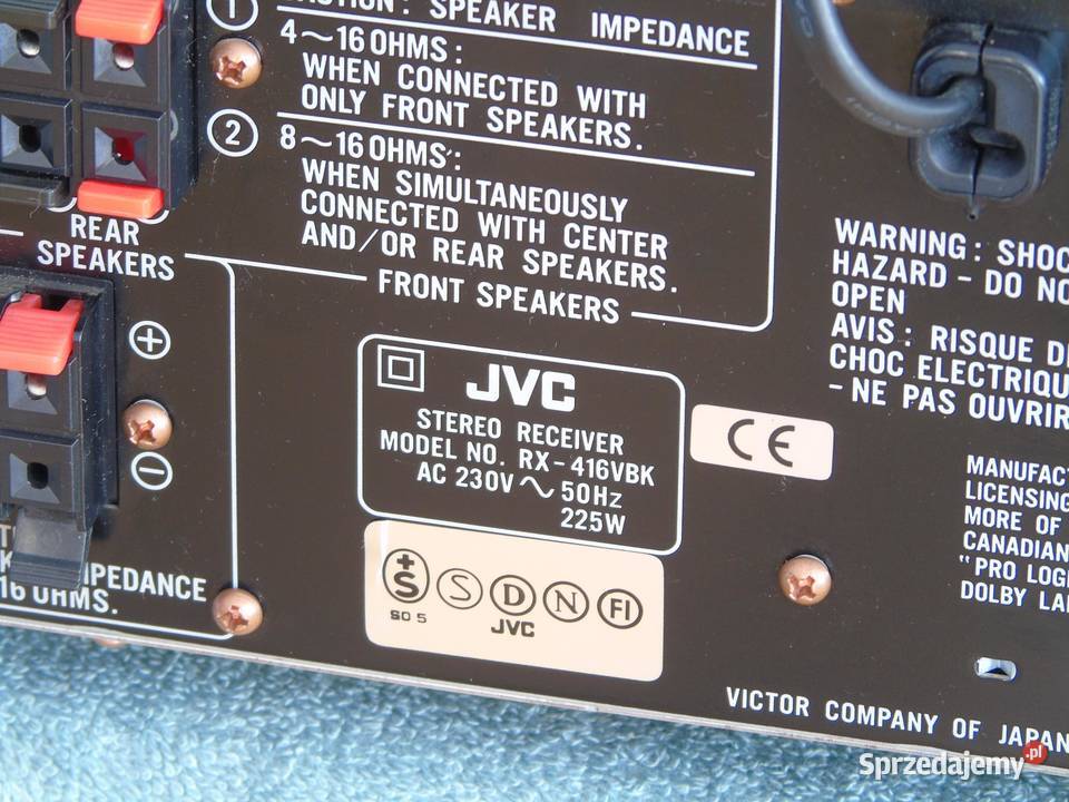 Wzmacniacz z radiem JVC RX416 pilot mocny i sprzedam