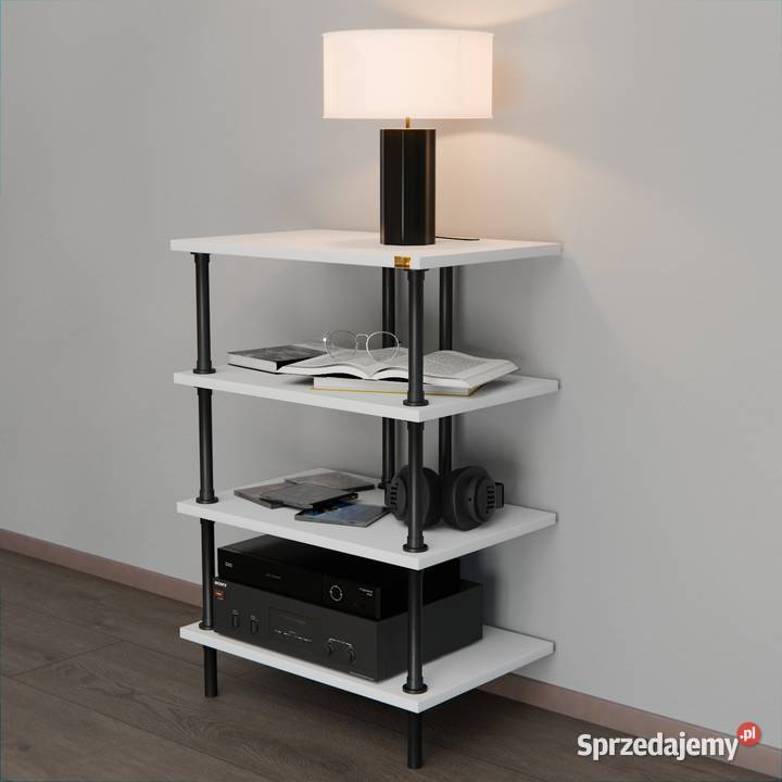 Regał audio stolik hifi szafka rtv stojak na Stoliki, uchwyty i półki Ogrodniczki