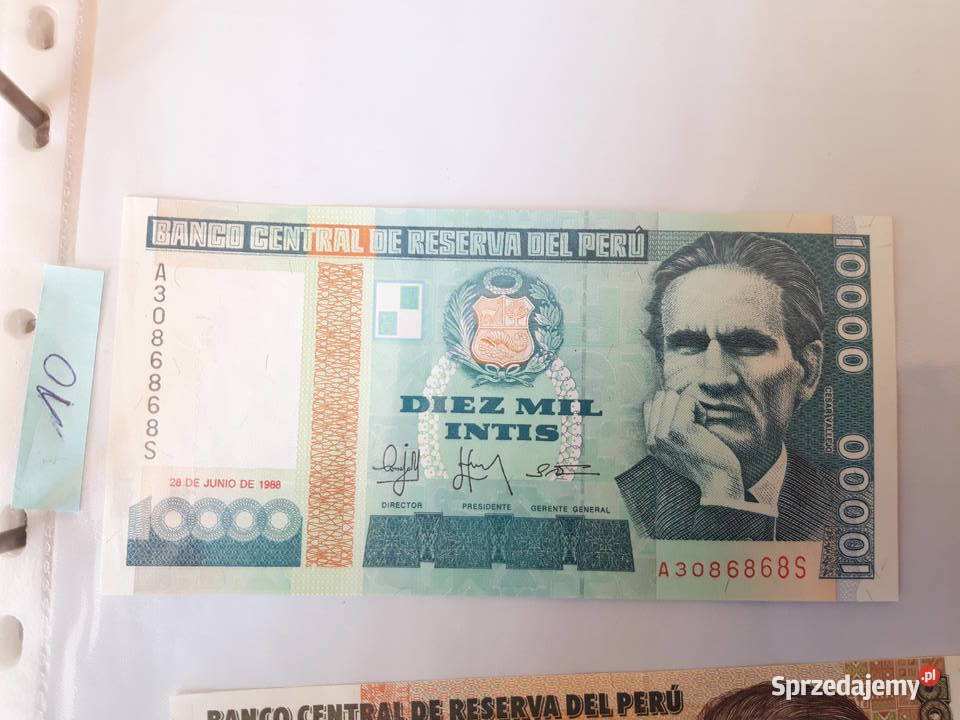 Banknot kolekcjonerski Peru Pozostałe śląskie Ruda Śląska