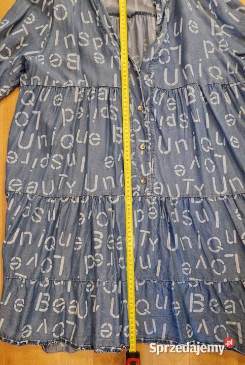 SUKIENKA TUNIKA koszula długa z bawełny jakby