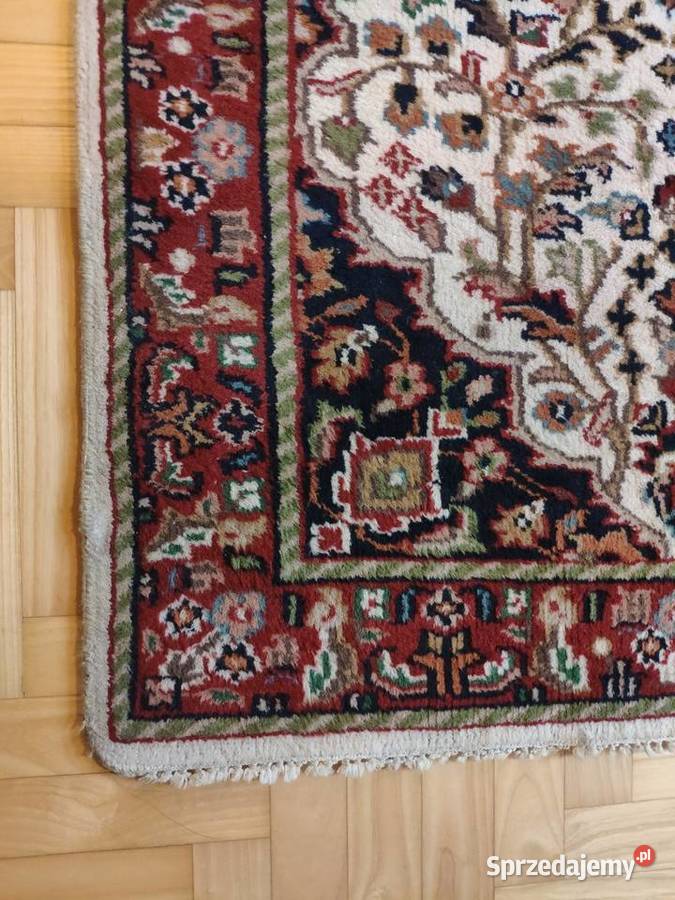 Wełniany ręcznie tkany perski dywan dywanik 93 X Kraków