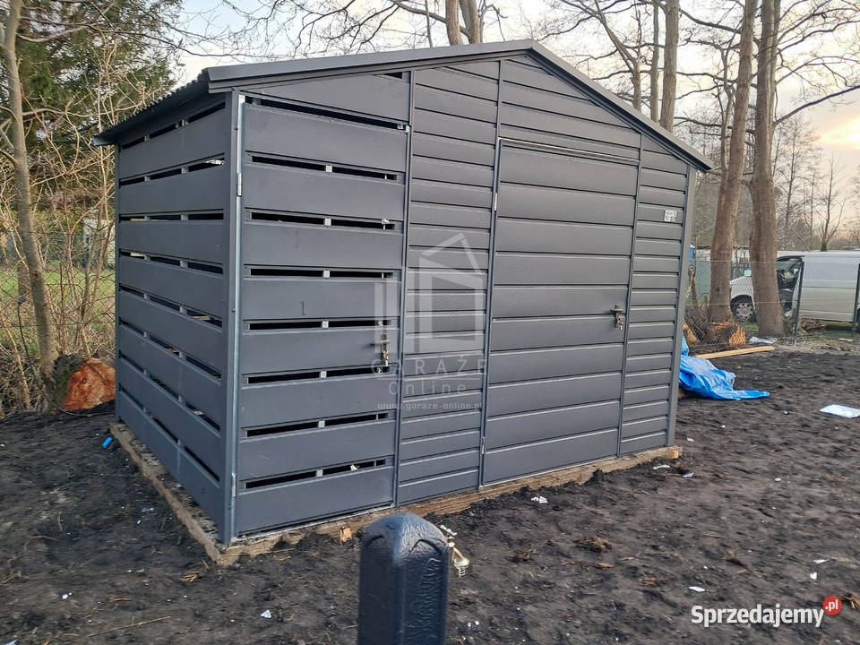 Schowek domek ogrodowy 2x2m drzwi antracyt dach Bełchatów