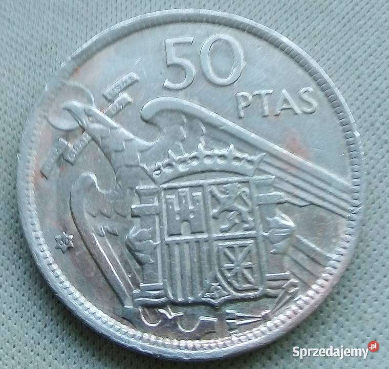 HISZPANIA50 PTAS1957 rFRANCO Legionowo