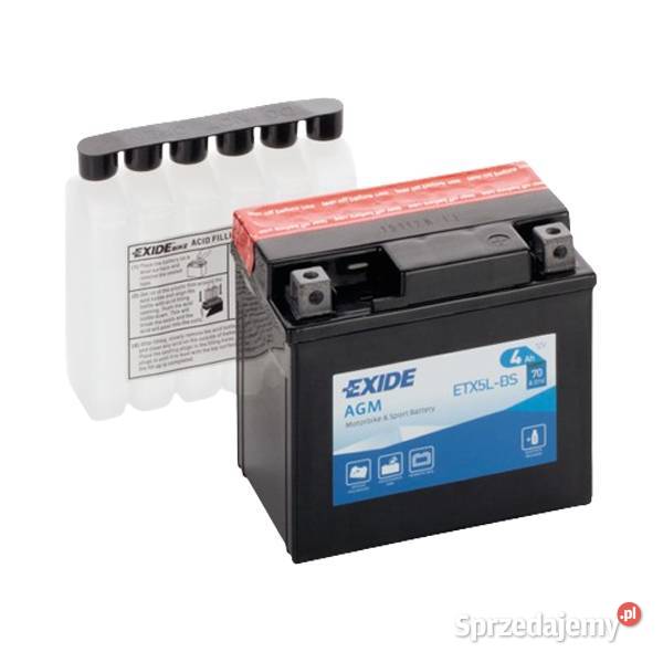 Akumulator Exide Moto AGM 12V 4Ah 70A P ETX5LBS