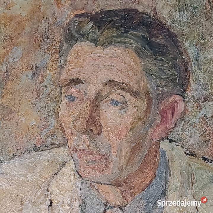 Portret mężczyzny stary obraz Polski pomorskie Kartuzy sprzedam