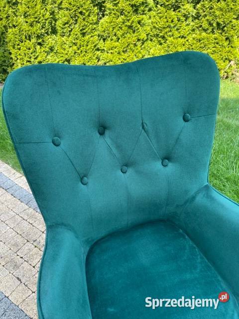 Fotel biurowy elegancki obrotowy Uszak obicie Meble Walendów