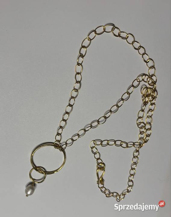 Naszyjnik obręcz z perłą Bydgoszcz