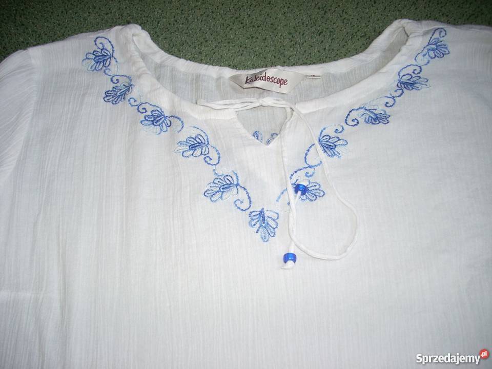 KALEIDOSCOPE bluzka koszula HAFT luźna 44 46 biały Bluzki i koszule Nowy Sącz sprzedam