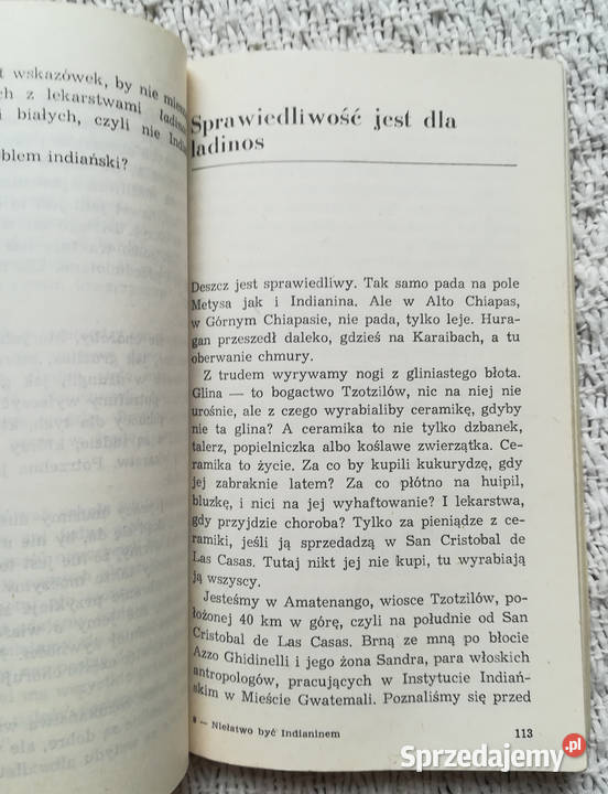 Niełatwo być Indianinem Elżbieta Dzikowska Kultura i Rozrywka Białystok sprzedam