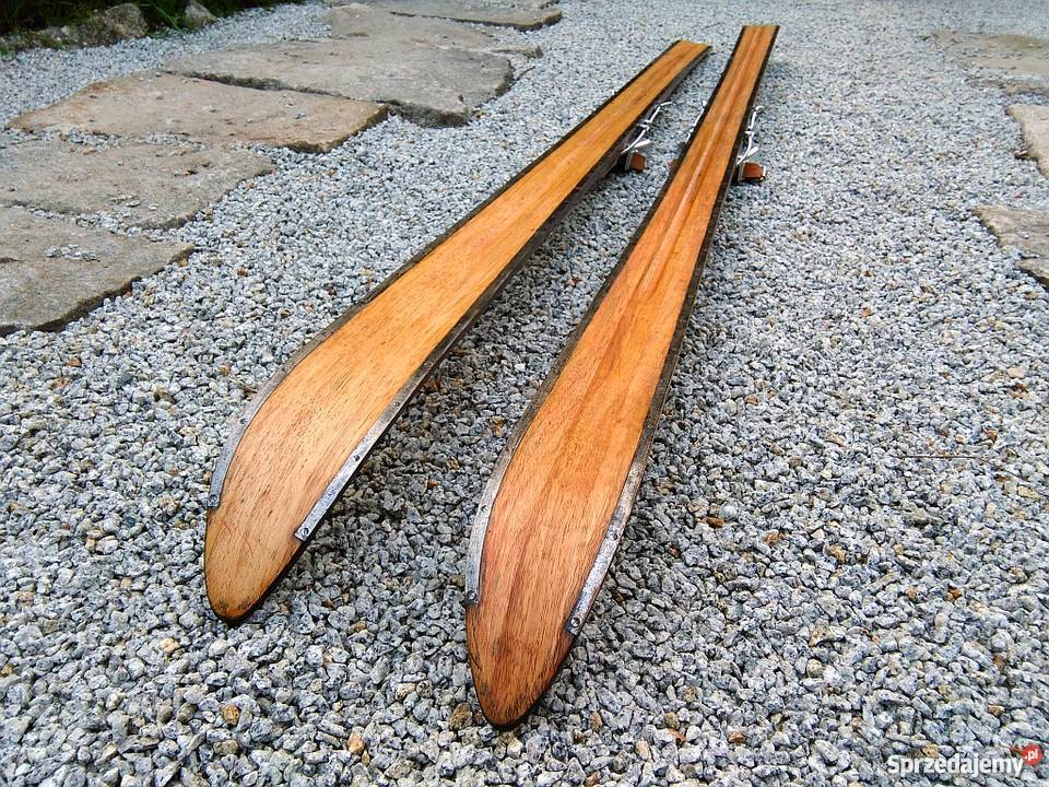 Stare drewniane narty Kandahar Szklarska Poręba