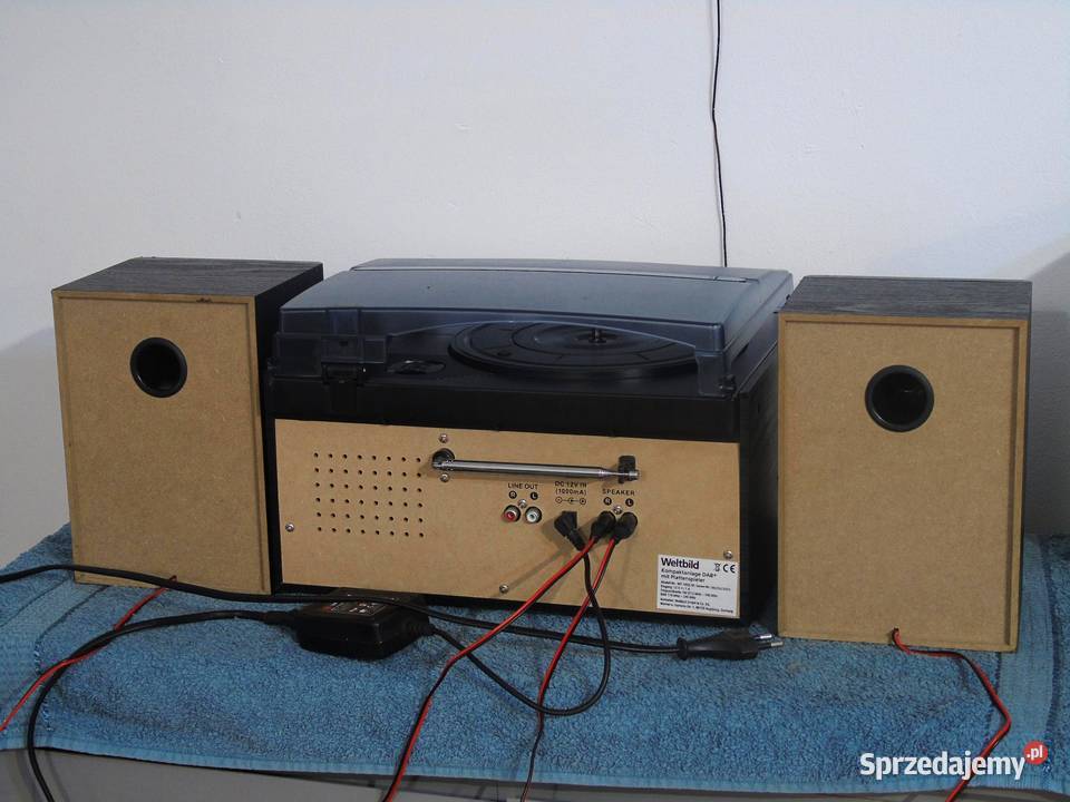 Gramofon z radiem RDS DAB CD USB mp3 i mag i kol