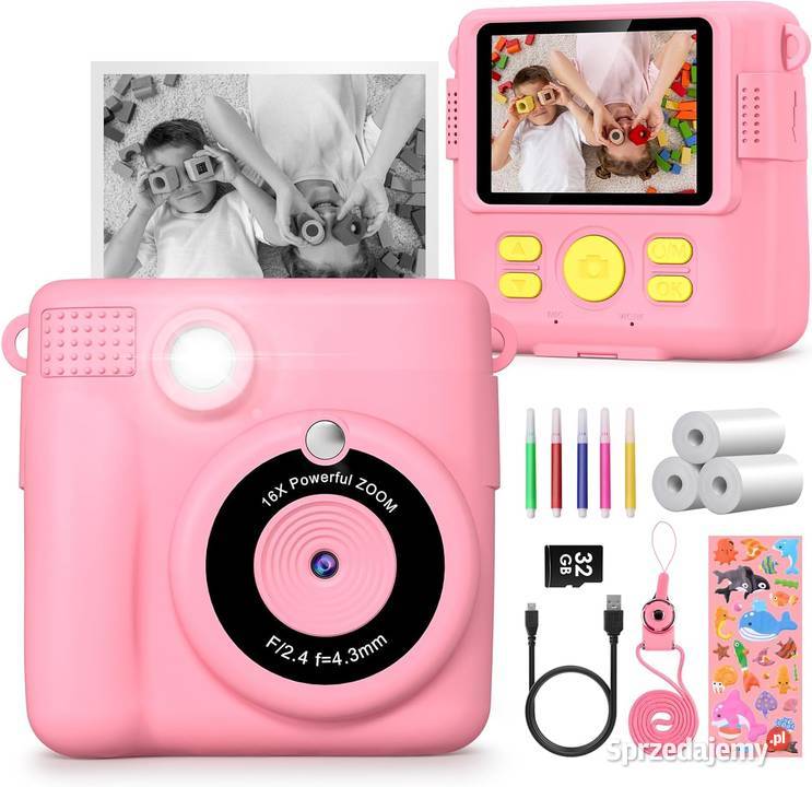 Aparat dzieci aparat natychmiastowy 1080P Łódź