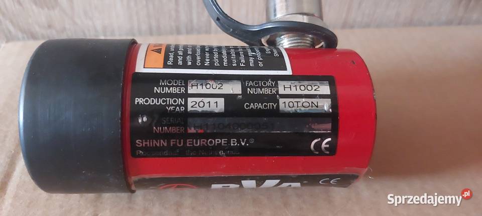 Siłownik hydrauliczny BVA H1002 10T 10 ton Skok Szczecin sprzedam