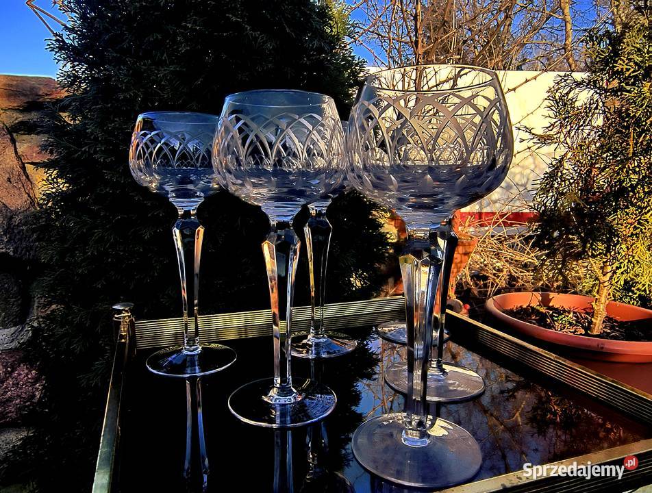 Kieliszki kryształowe 6 grawer Klenica