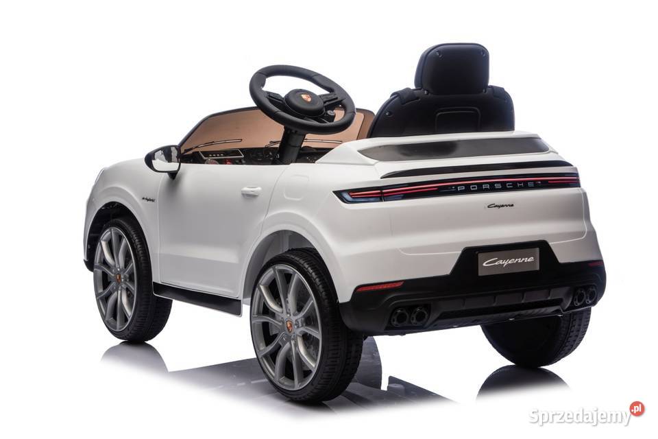 Porsche Cayenne 12V Białe Auto Na Akumulator LED Łopuszno