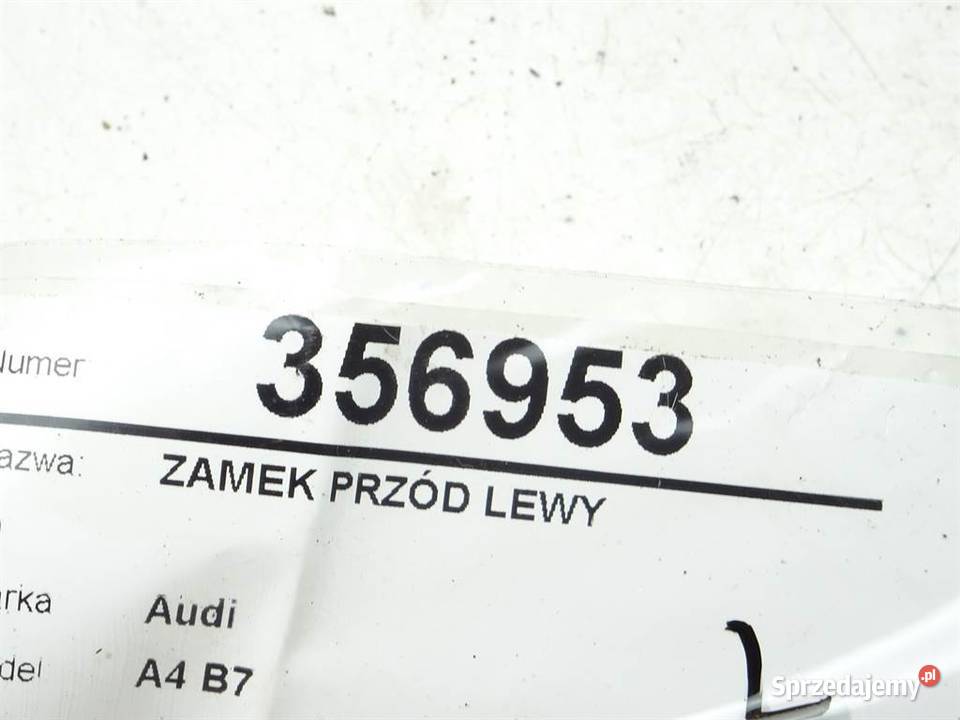 ZAMEK PRZÓD LEWY AUDI A4 B7 Kombi 8E1837015AA