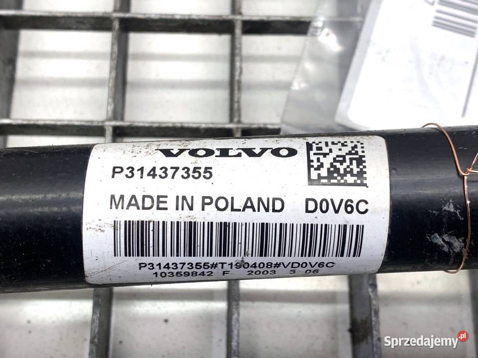 PÓŁOŚ PRAWY TYŁ VOLVO S90 II 31437355 20 303