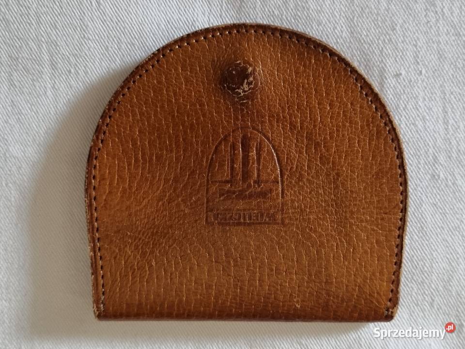 Skórzana portomonetka podkówka z logo kopalni w Uniseks Warszawa