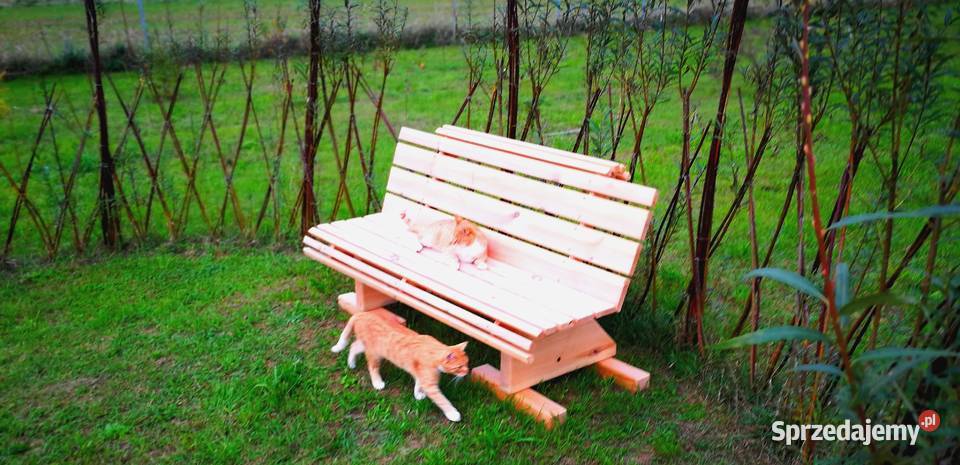 Ławka drewniana ławka ogrodowa