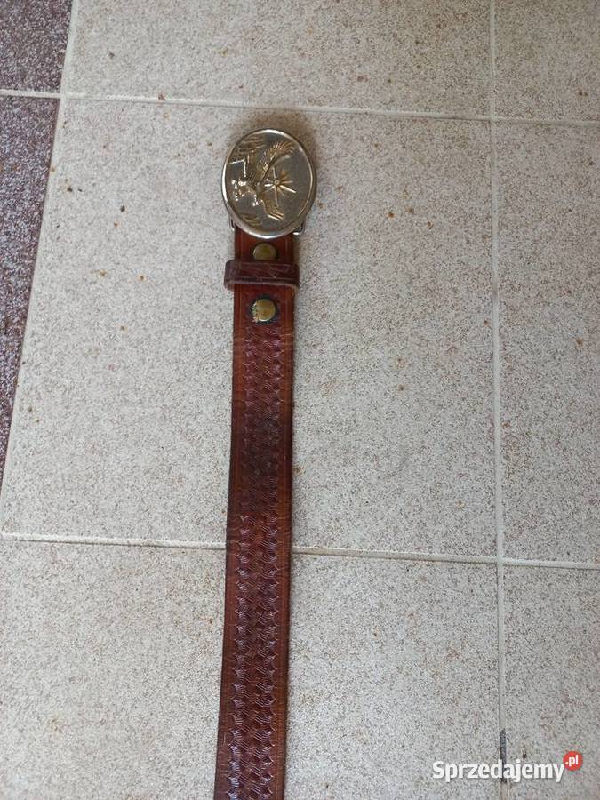 Pas kowbojski skórzany Skóra Paski Warszawa