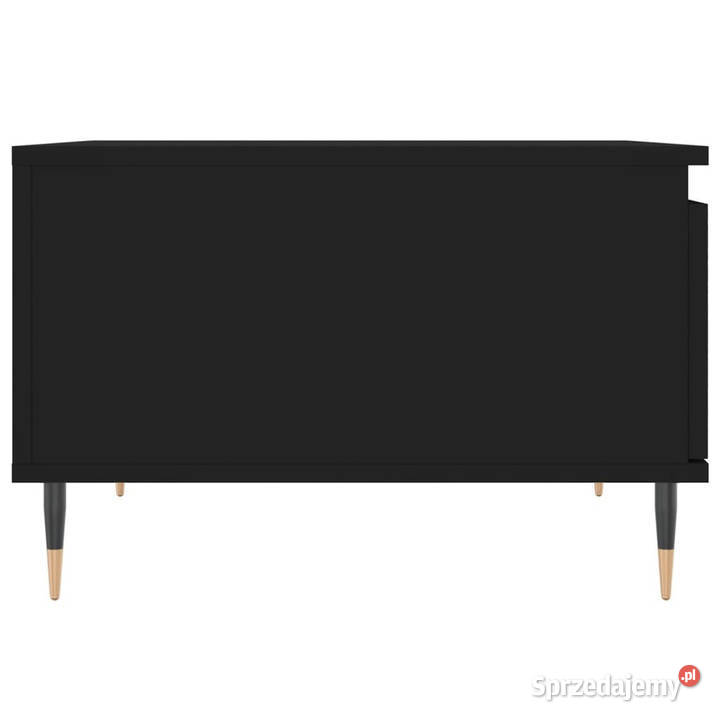 Stolik kawowy czarny 55x55x365 materiał Warszawa